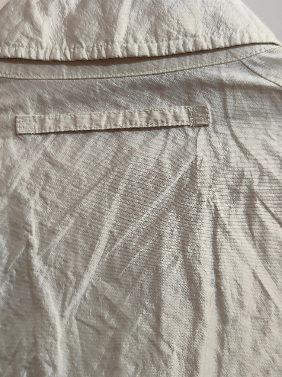 Giacca Prada bianca la Vento  in tessuto tecnico con zip – Taglia 48  EURO 25,00